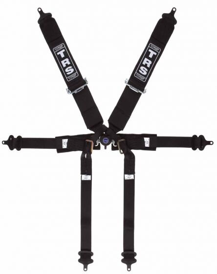 Pro+6+point+single+seater+harness+ +black