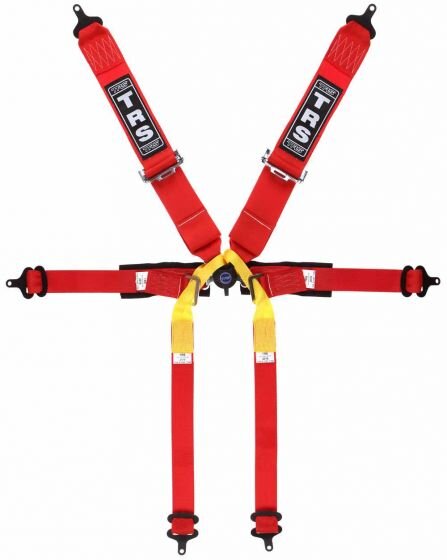 Pro+6+point+single+seater+harness+ +red
